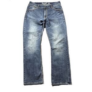 Wrangler Retro Men Jeans Slim Boot Stretch Mid Rise Cowboy Ranch 36x34 H296